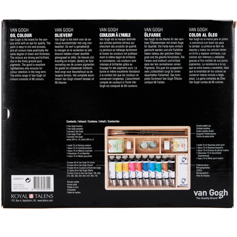 Zestaw farb olejnych Van Gogh Oil Colour Box Basic
