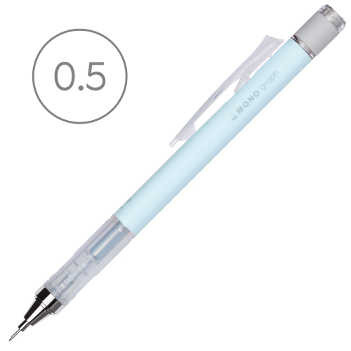 Ołówek automatyczny Mono Graph Tombow 0,5 mm - Pastel blue 