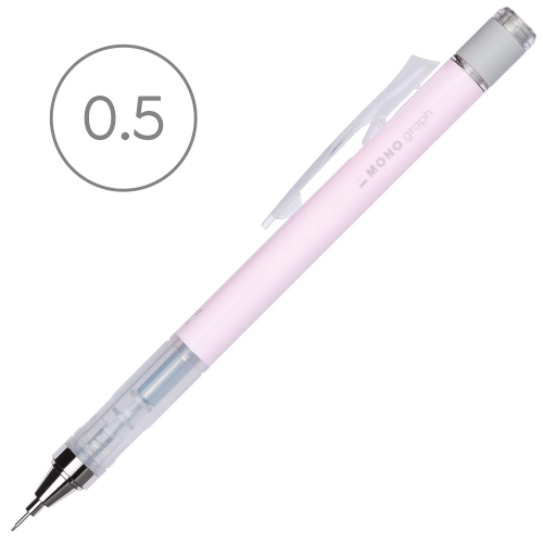 Ołówek automatyczny Mono Graph Tombow 0,5 mm - Pastel pink