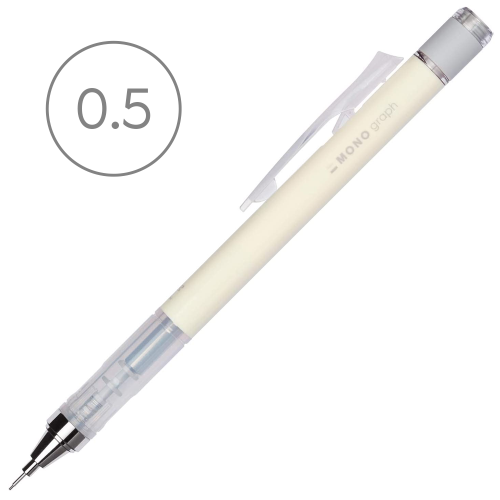 Ołówek automatyczny Mono Graph Tombow 0,5 mm - Pastel yellow 
