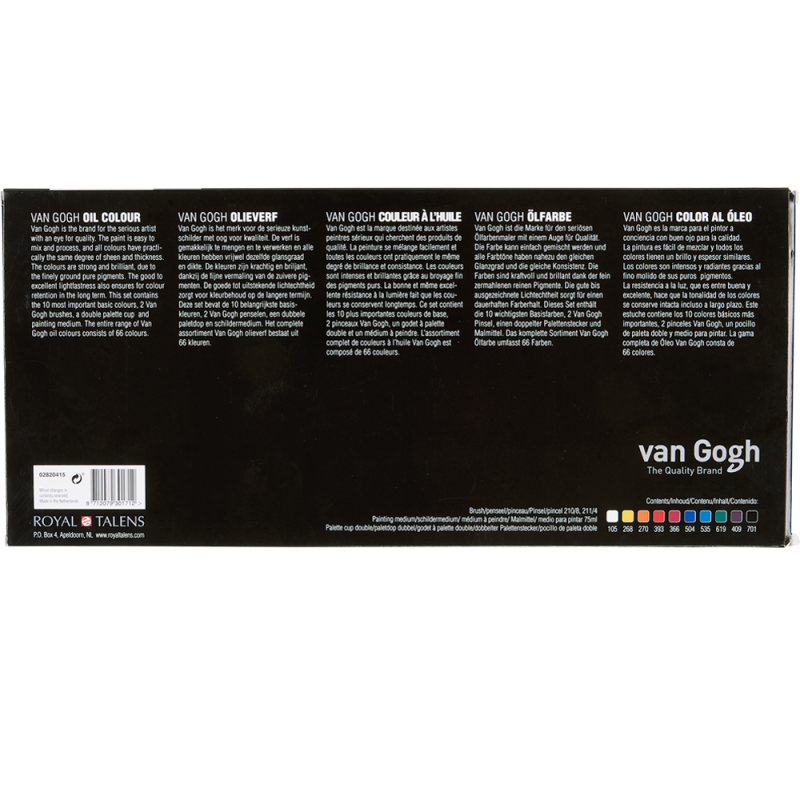 Zestaw farb olejnych Van Gogh 10x20 ml + akcesoria