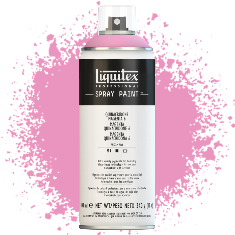 Farba akrylowa w sprayu Liquitex 400 ml 114 (6) Quinacridone magenta