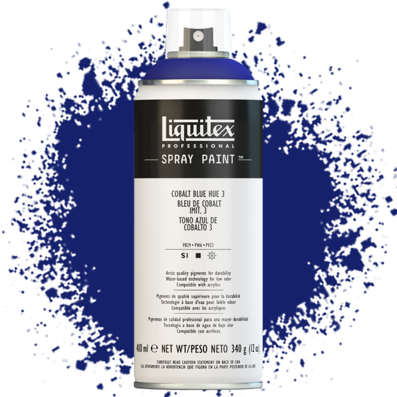 Farba akrylowa w sprayu Liquitex 400 ml 381 (3) Cobalt blue hue