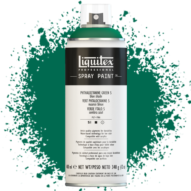 Farba akrylowa w sprayu Liquitex 400 ml 317 (5) Phthalocyanine green (blue shade)