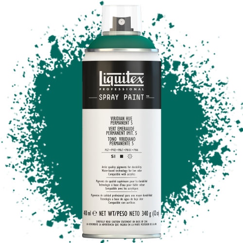 Farba akrylowa w sprayu Liquitex 400 ml 398 (5) Viridian hue permanent