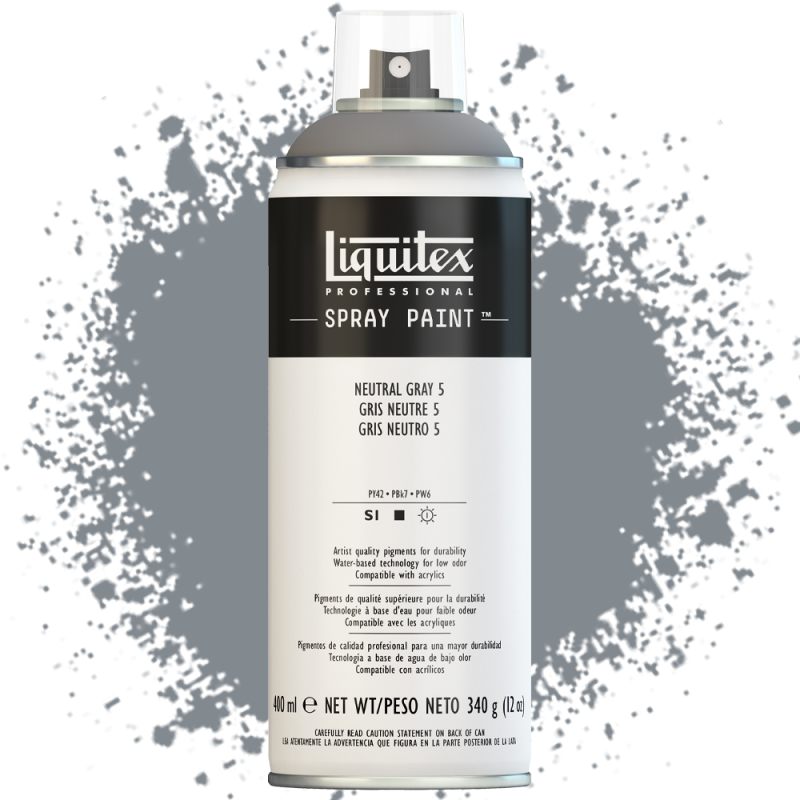 Farba akrylowa w sprayu Liquitex 400 ml 599 (5) Neutral gray