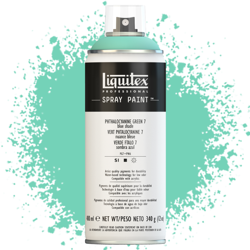 Farba akrylowa w sprayu Liquitex 400 ml 317 (7) Phthalocyanine green (blue shade)