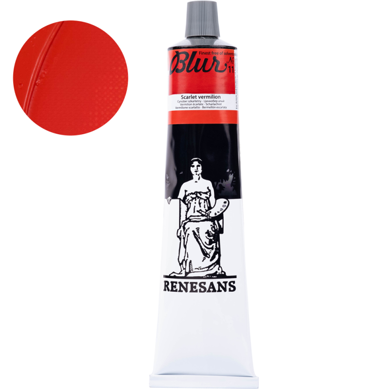 Farba olejna Renesans Blur 200 ml - 11 Cynober szkarłatny