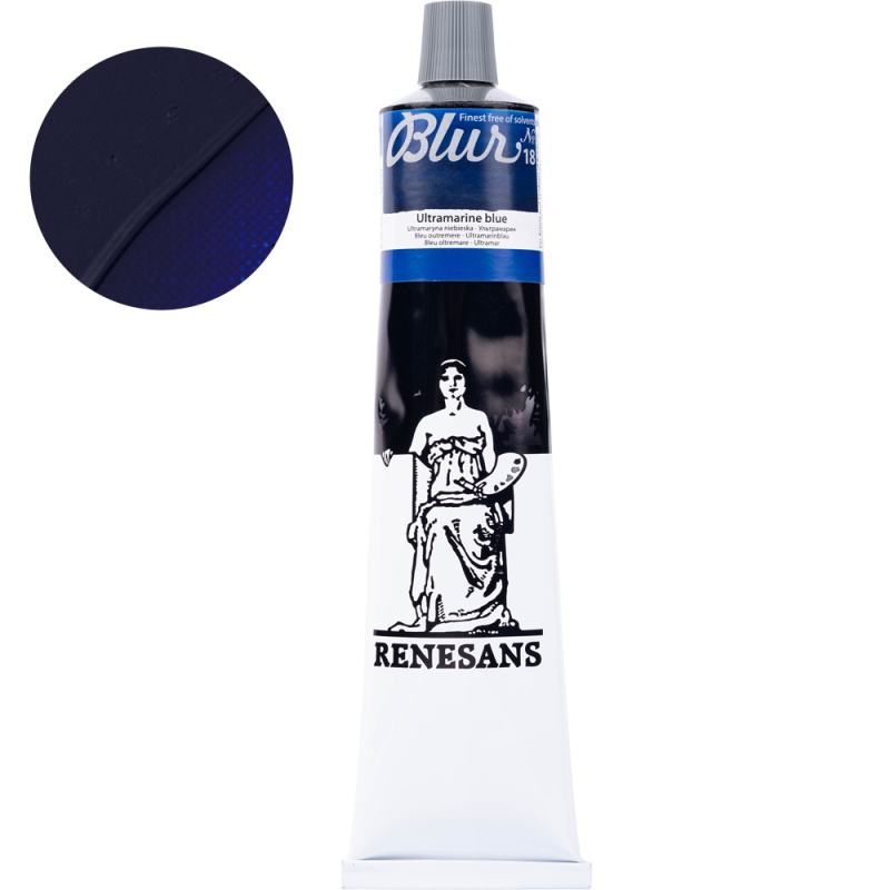 Farba olejna Renesans Blur 200 ml - 18 Ultramaryna błękitna
