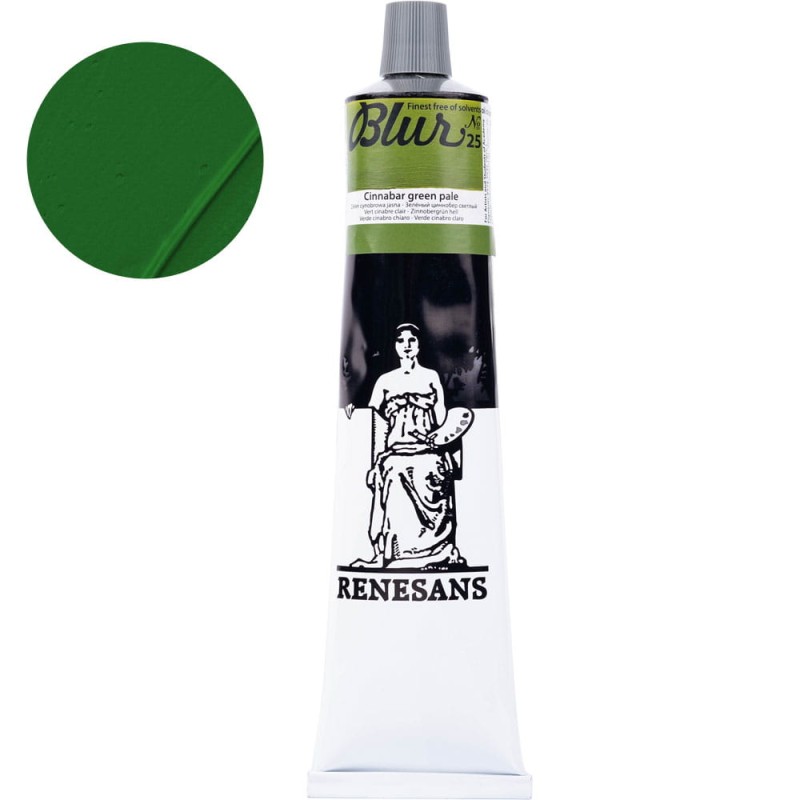 Farba olejna Renesans Blur 200 ml - 25 Zieleń cynobrowa jasna