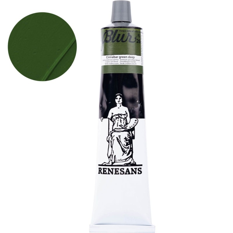 Farba olejna Renesans Blur 200 ml - 26 Zieleń cynobrowa ciemna