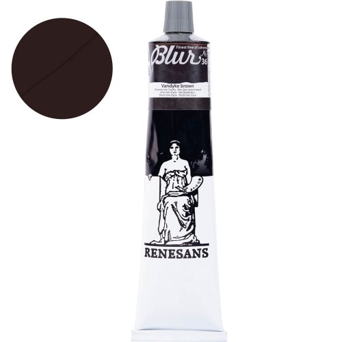 Farba olejna Renesans Blur 200 ml - 36 Brunatna Van Dycka