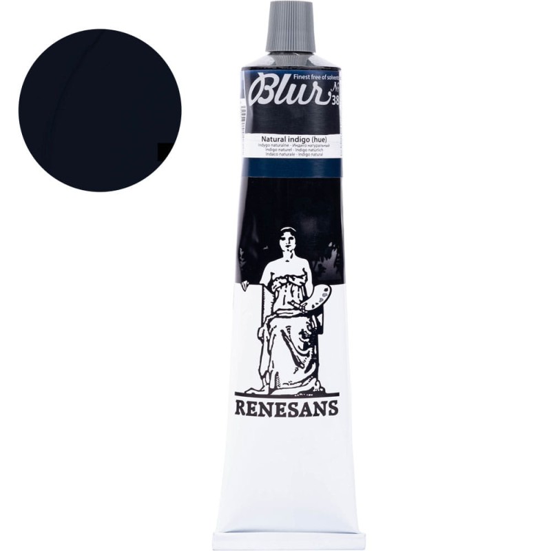 Farba olejna Renesans Blur 200 ml - 38 Indygo naturalne