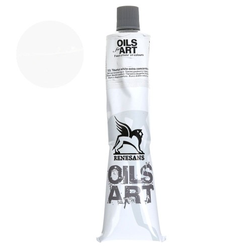 Farba olejna Renesans Oils for Art 140 ml - 53 Biel tytanowa podwójnie kryjąca