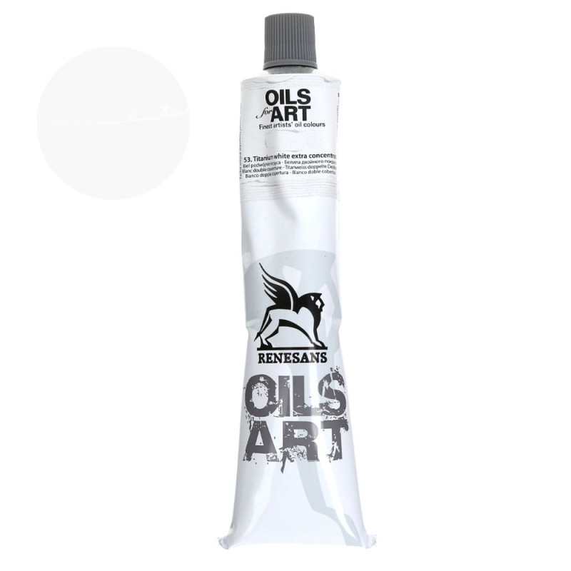 Farba olejna Olej for Art 140 ml - 53 Biel Tytanowa Podwójnie Kryjąca
