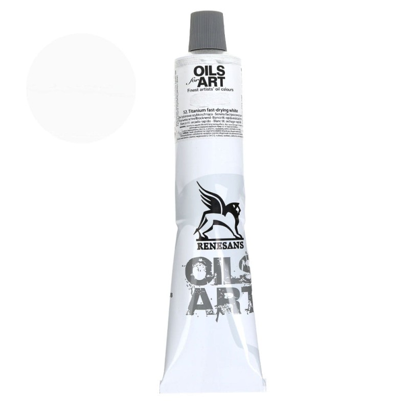 Farba olejna Olej for Art 140 ml - 52 Biel Tytanowa Szybkoschnąca
