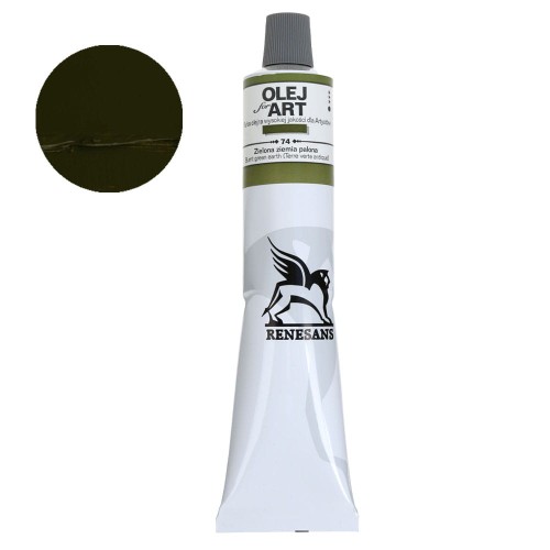 Farba olejna Renesans Oils for Art 140 ml - 74 Zielona ziemia palona