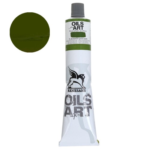 Farba olejna Renesans Oils for Art 140 ml - 72 Ziemia zielona bohemska