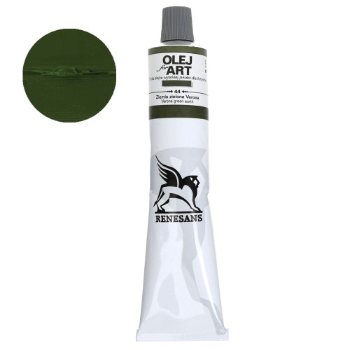 Farba olejna Renesans Oils for Art 140 ml - 44 Ziemia zielona werońska
