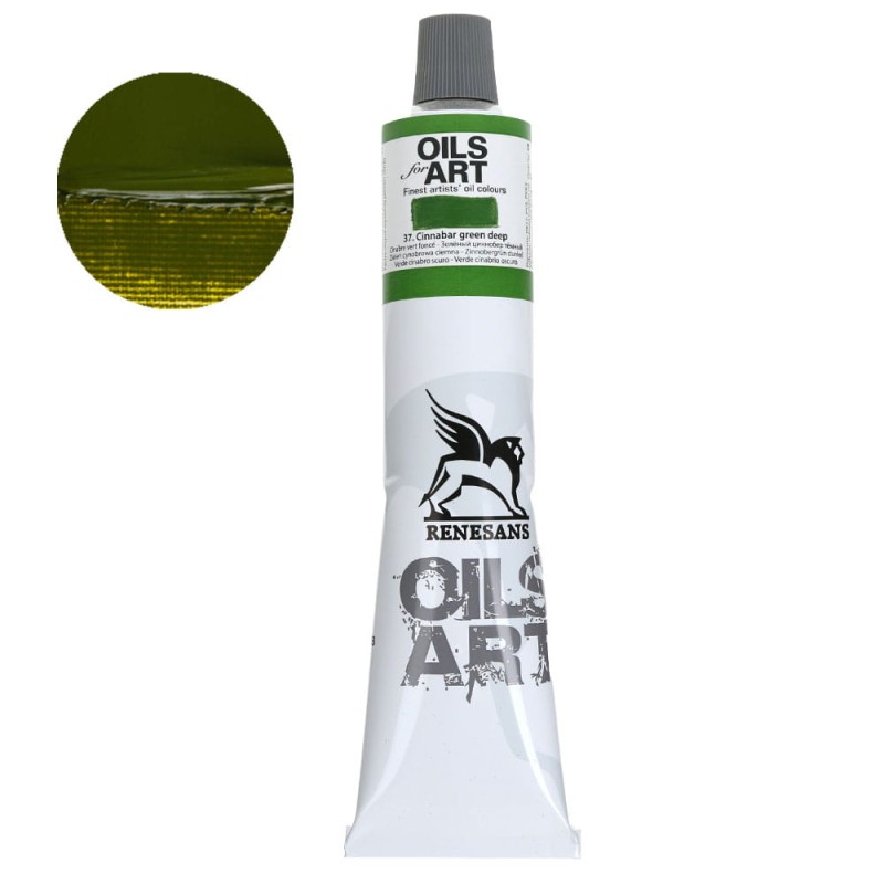 Farba olejna Olej for Art 140 ml - 37 Zieleń Cynobrowa Ciemna