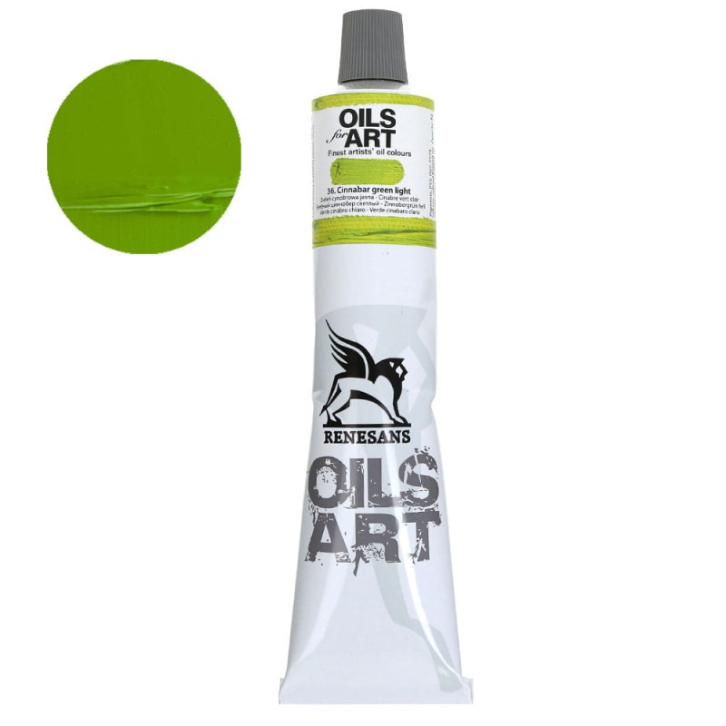 Farba olejna Olej for Art 140 ml - 36 Zieleń Cynobrowa Jasna