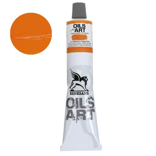 Farba olejna Renesans Oils for Art 140 ml - 12 Żółty kadmowy pomarańczowy