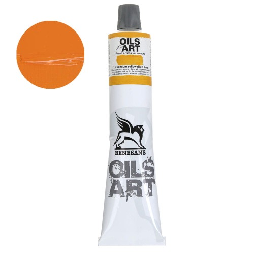 Farba olejna Renesans Oils for Art 140 ml - 11 Żółty kadmowy ciemny