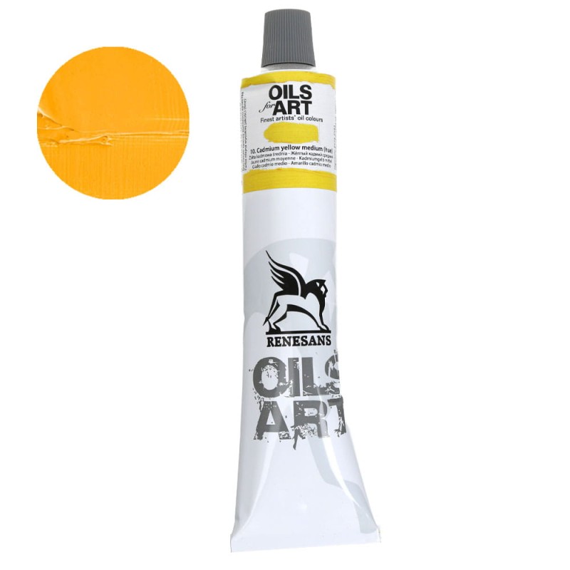 Farba olejna Olej for Art 140 ml - 10 Żółty Kadmowy Średni