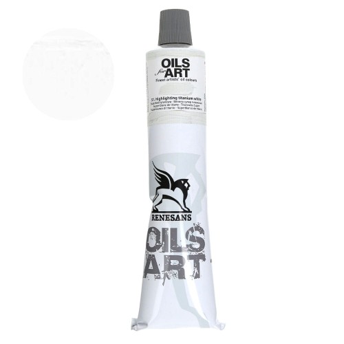 Farba olejna Renesans Oils for Art 140 ml - 51 Superbiel tytanowa