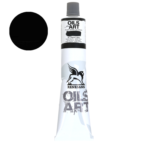 Farba olejna Renesans Oils for Art 140 ml - 87 Szary Payne'a