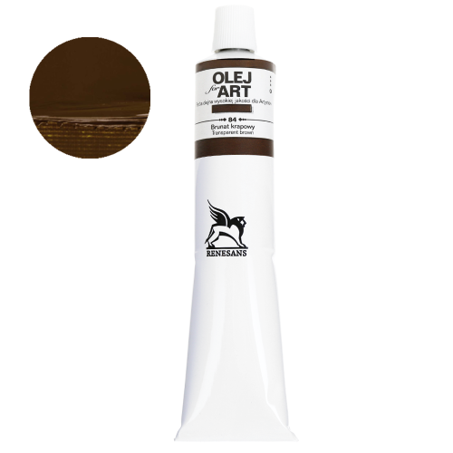 Farba olejna Renesans Oils for Art 140 ml - 84 Brunat krapowy