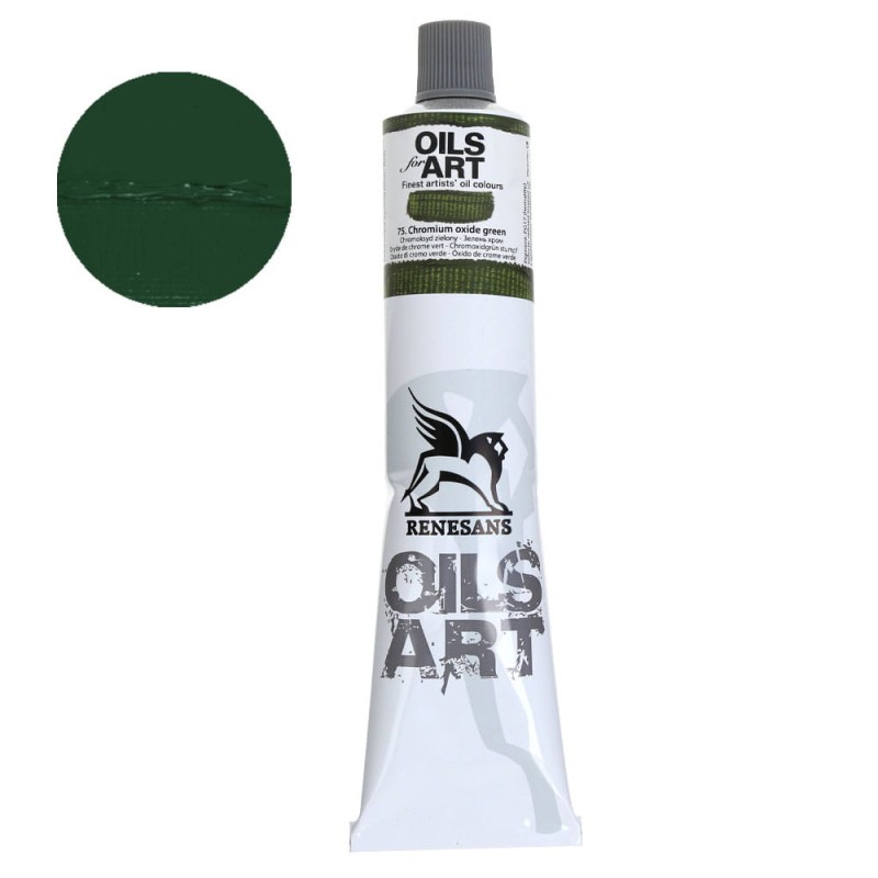 Farba olejna Olej for Art 140 ml - 75 Zieleń Chromowa