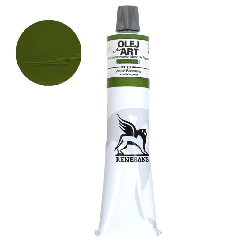 Farba olejna Olej for Art 140 ml - 73 Zieleń Renesans