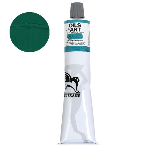 Farba olejna Renesans Oils for Art 140 ml - 39 Zieleń permanentna