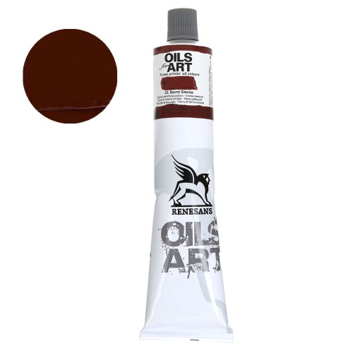 Farba olejna Renesans Oils for Art 140 ml - 22 Ziemia sieneńska palona