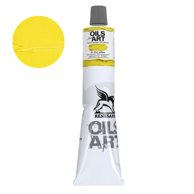 Farba olejna Olej for Art 140 ml - 07 Żółty Cynkowy