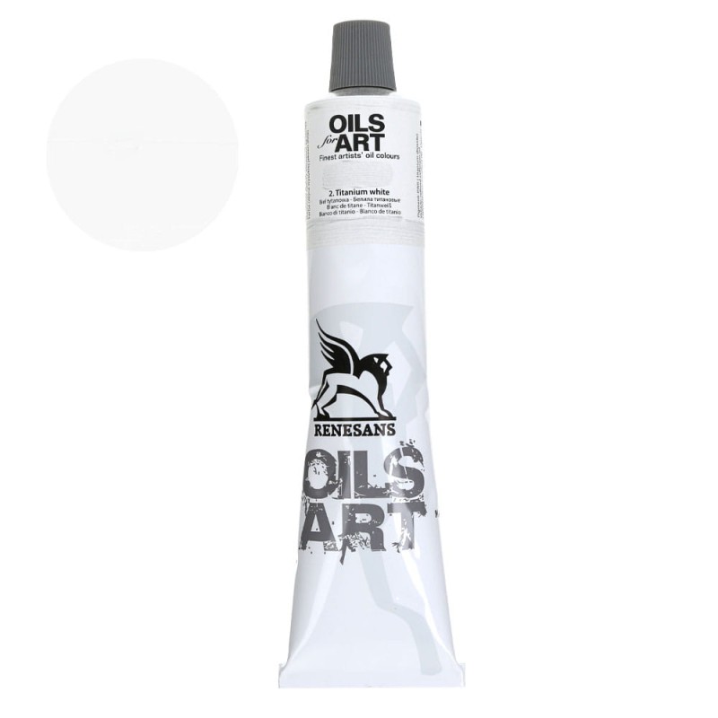 Farba olejna Olej for Art 140 ml - 02 Biel Tytanowa