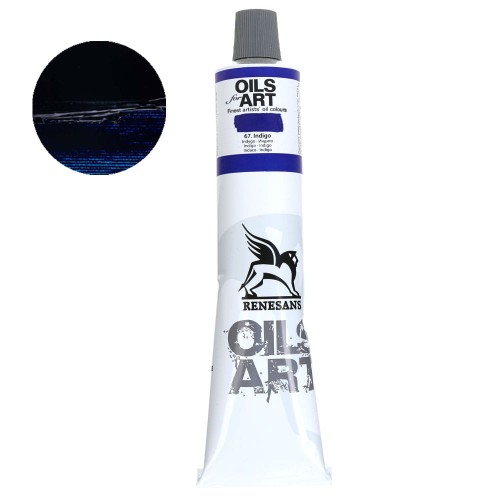 Farba olejna Renesans Oils for Art 140 ml - 67 Indygo