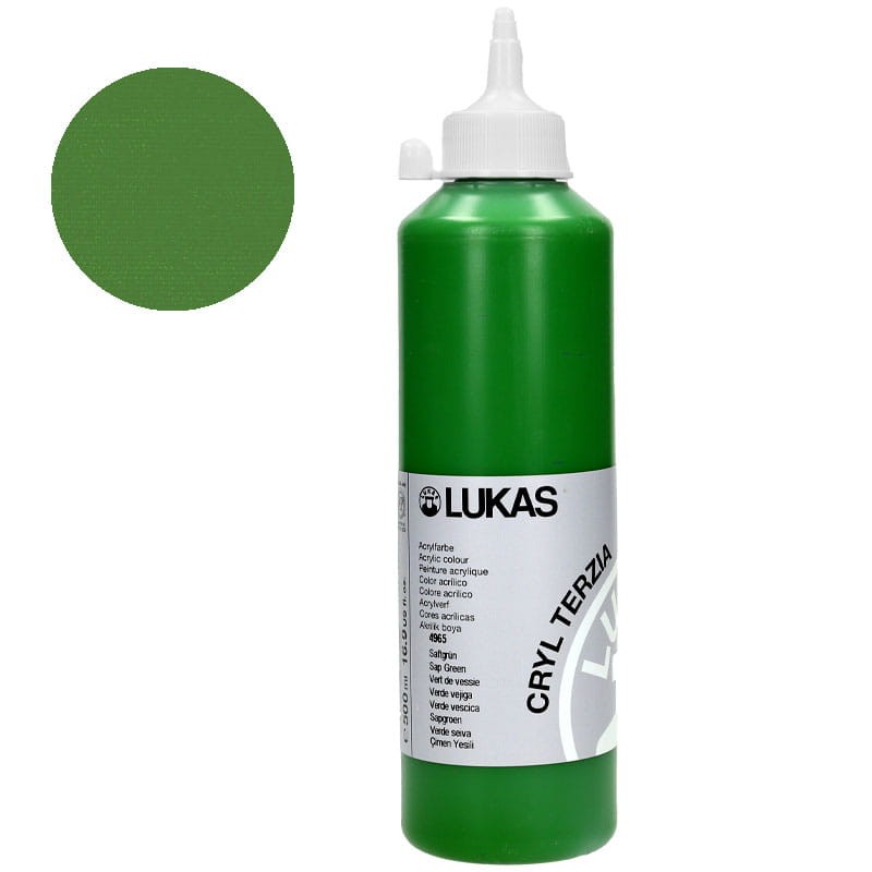 Farba akrylowa Cryl Terzia Lukas 500ml - Sap green