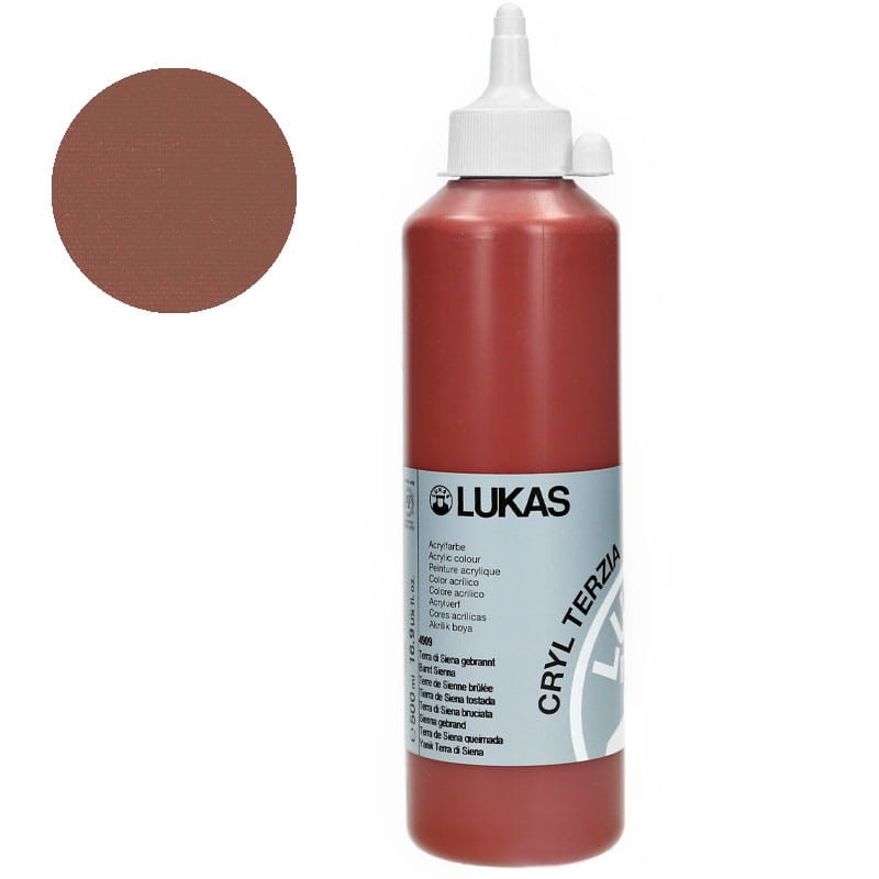 Farba akrylowa Cryl Terzia Lukas 500ml - Burnt sienna