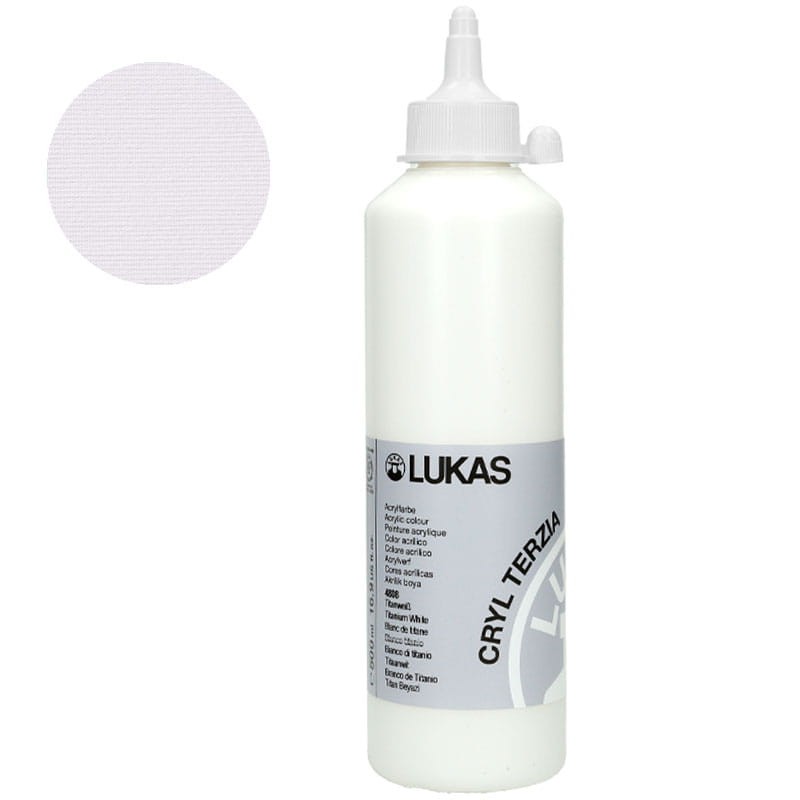 Farba akrylowa Cryl Terzia Lukas 500ml - Titanium white