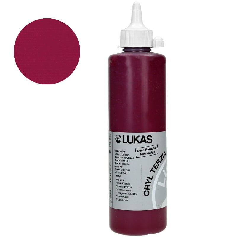 Farba akrylowa Cryl Terzia Lukas 500ml - Alizarin crimson