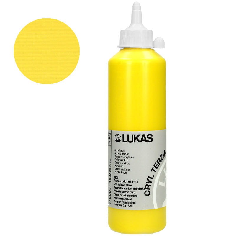 Farba akrylowa Cryl Terzia Lukas 500ml - Cadmium yellow light