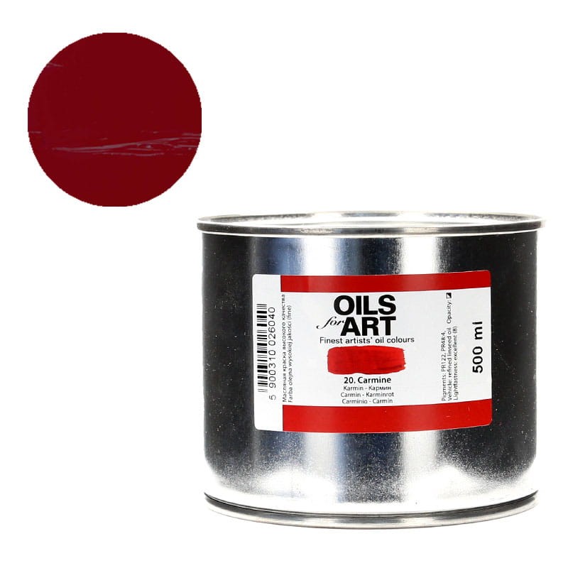 Farba olejna Olej for Art 500ml - 20 Karmin