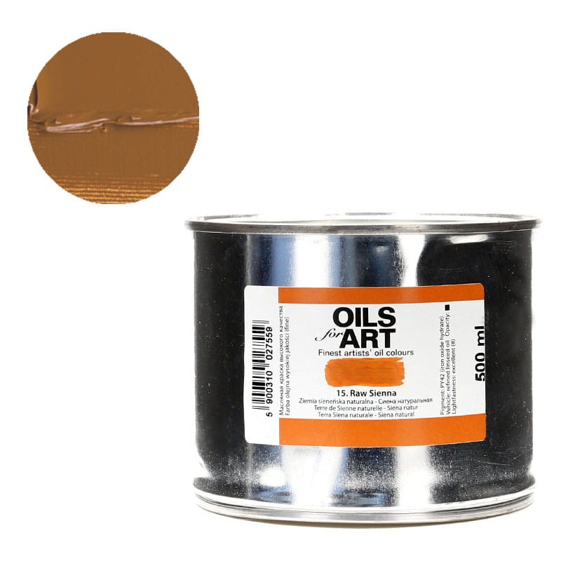 Farba olejna Olej for Art 500 ml - 15 Siena