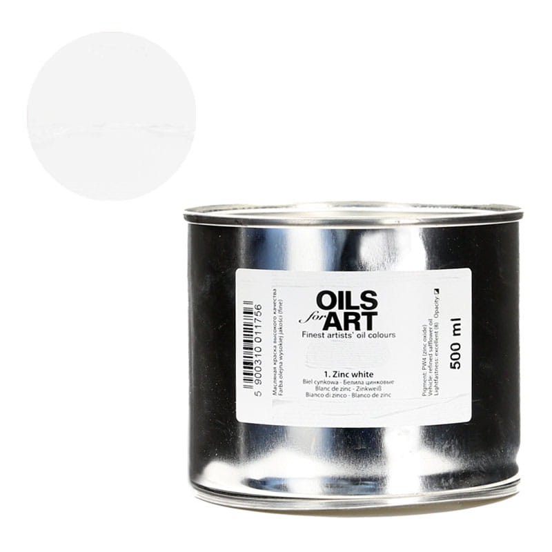 Farba olejna Olej for Art 500 ml - 01 Biel Cynkowa