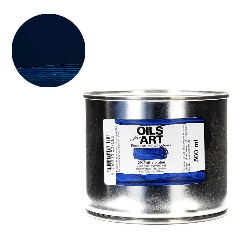 Farba olejna Olej for Art 500 ml - 29 Błękit Cyan