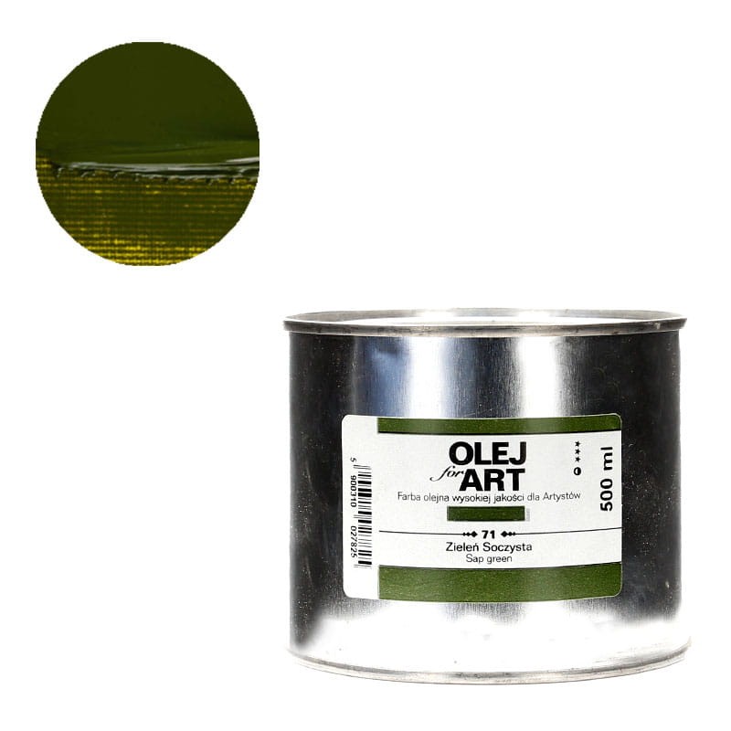 Farba olejna Olej for Art 500 ml - 71 Zieleń Soczysta