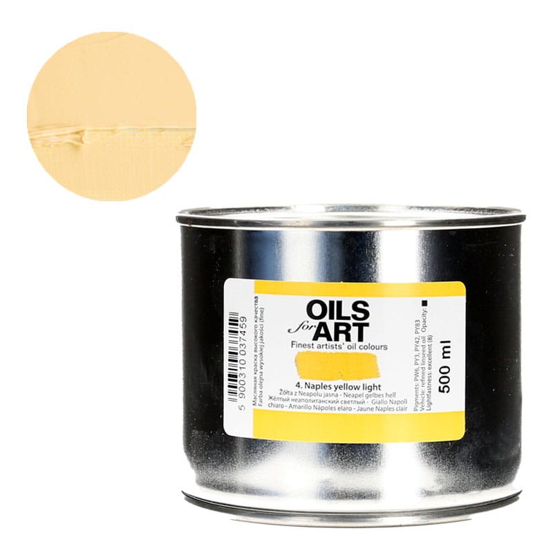 Farba olejna Olej for Art 500 ml - 04 Żółta Neapolitańska Jasna