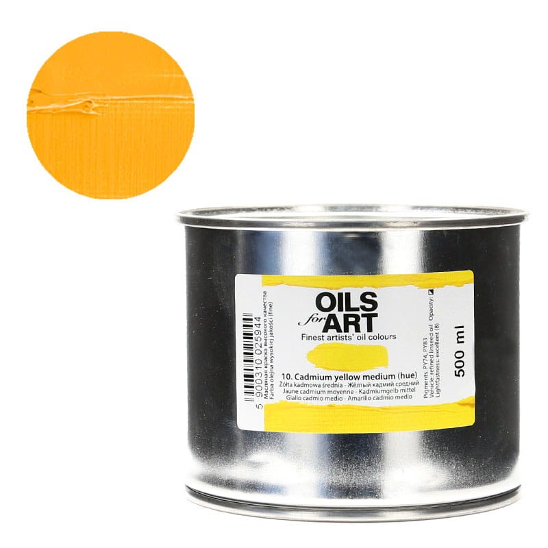 Farba olejna Olej for Art 500 ml - 10 Żółta Kadmowa Średnia